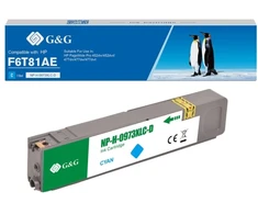 G&amp;G rašalas G&amp;G suderinamas rašalas / rašalas su F6T81AE, žydra, 7000s, NH-R00973XLC, skirta HP PageWide Pro 452, Pro 477