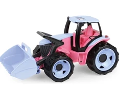 GIGA TRUCKS Traktorius su priekiniu krautuvu ? rožinis ? 62 cm