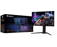 „GIGABYTE AORUS FO27Q5P OLED QHD“ žaidimų monitorius – 2560 x 1440, 500 Hz, 0,03 ms, KVM, 300 cd/m², „FreeSync Premium Pro“, „DisplayHDR True Juodas 500“, „DisplayPort 2.1“, 68,6 cm (27"), 2560 x 1440 pikselių, „Quad HD“, QD-OLED, 0,03 ms, juodas