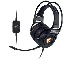 Gigabyte Force H5, Ausinės, su lankeliu ant galvos, Gaming, Juodas, Dvipusės, 3 m