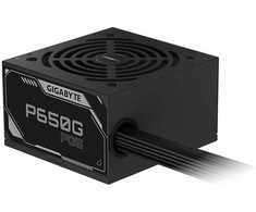 „GIGABYTE P650G PCIE 5.1“ maitinimo šaltinis – PCIe 5.1, 80 PLUS sidabrinis, 120 mm ventiliatorius, suderinamas su ATX 3.1, ES kištukas, 650 W, 100–240 V, 50/60 Hz, 10–6 A, 10 A, 6 A
