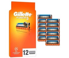 „Gillette Fusion5“ vyriški skutimosi peiliukai – oranžiniai/juodi – 12 vnt.