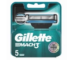 Gillette Skustuvo peiliukai Mach3, 5 vnt. pakuotėje