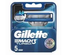 Gillette Skustuvo peiliukai Mach3 Turbo 5 vnt.