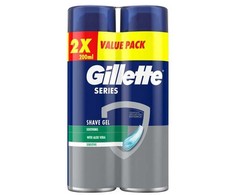 Gillette Raminamasis skutimosi gelis su alaviju, 2 x 200 ml