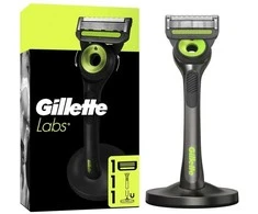 Gillette Razor Labs 1 ašmenys + magnetinis stovas Neon Night