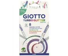 Fila Giotto Turbo blizgantys rašikliai 8vnt, blizgučiai ir pasteliniai 426300