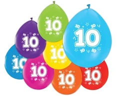 Globos Europe Bv Balionai su skaičiais 10, 8 vnt.