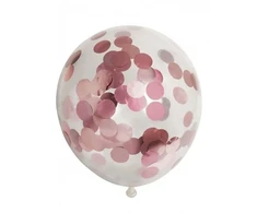 Globos Europe Bv Balloner, rose auksinis konfetti