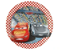 Globos Europe Bv „Cars 3“ 20 cm popierinės lėkštės, 8 vnt.