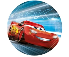 Globos Europe Bv Disney Cars Pergalė Mano 8 vnt. popierinių lėkščių 23 cm FSC