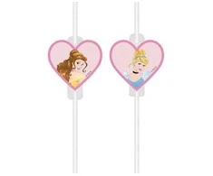 Globos Europe Bv Disney princesių popieriniai šiaudeliai