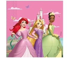 Globos Europe Bv Servetėlės „Disney Princess“ „Sukurk savo pasaulį“, 20 vnt., 33x33 cm, FSC