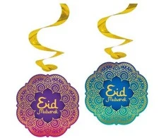 Globos Europe Bv Eid Mubarak spiralės, 4 vnt.