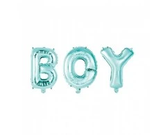 Globos Europe Bv Folinis balionas BOY šviesiai mėlynas, 41 cm