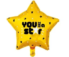Globos Europe Bv Gul stjerne folieballon, You Are a Star