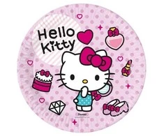 Globos Europe Bv Hello Kitty popierinės lėkštės