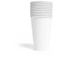Globos Europe Bv Hvide papkrus, 350ml 10 stk