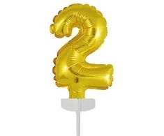 Globos Europe Bv Folijos balionai tortui, 2 auksiniai
