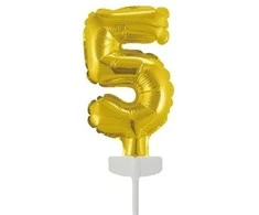 Globos Europe Bv Folinis torto balionas, 5 aukso spalvos