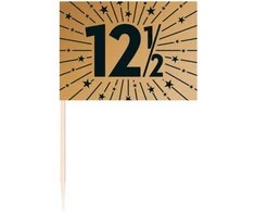 Globos Europe Bv Varinės 12½ colio torto vėliavėlės, 50 vnt.