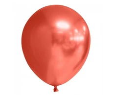 Globos Europe Bv Veidrodinis raudonas balionas, 10 vnt