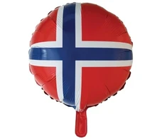 Globos Europe Bv Norvegijos vėliavos folijos balionas, 46 cm