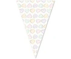 Globos Europe Bv Pastelinių širdelių girlianda su vėliavėle, 6 m