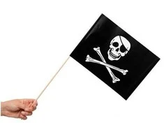 Globos Europe Bv Piratų vėliava ant pagaliuko