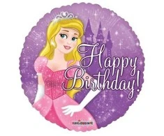 Globos Europe Bv Princesės gimtadienio sveikinimai su folijos kamuoliuku