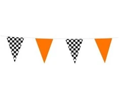 Globos Europe Bv Lenktynių vėliavėlės girlianda, oranžinė