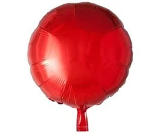 Globos Europe Bv Raudonas folijos balionas, apvalus