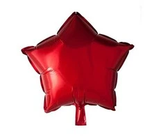 Globos Europe Bv Raudonas folijos balionas, žvaigždė