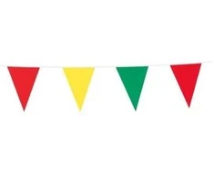 Globos Europe Bv Raudonos, geltonos ir žalios spalvos vimpelų girlianda