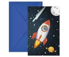 Globos Europe Bv Kvietimai į „Rocket Space“, 6 vnt.