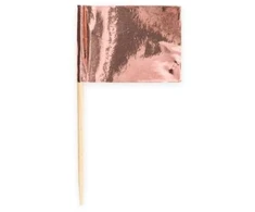 Globos Europe Bv Rose auksinis cake flags, 50 pcs