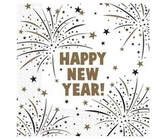Globos Europe Bv Servietter Happy New Year, 20 stk