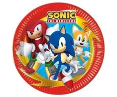 Globos Europe Bv Sonic popierinės lėkštės 23 cm