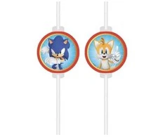 Globos Europe Bv Sonic Speed papirsugerør, 4 stk