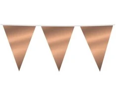 Globos Europe Bv Didelė rožinio aukso spalvos gairelė, metalinė