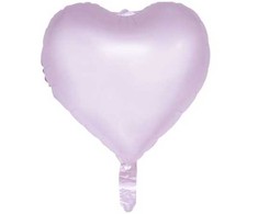 Globos Europe Bv Lilac pastelinė širdis folijos balionas, 46 cm