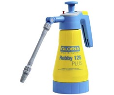 Gloria Haus und Garten Gloria slėginis purkštuvas Hobby 125 Plus 1,25 l 3 bar, pasukamas purškimo antgalis, atlaiko 10 % acto rūgštį