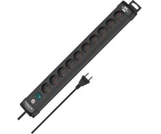 Brennenstuhl 10 kontaktų lizdas, 3 m, juodas