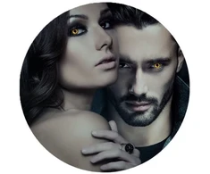 GMBH &amp; CO Dvigubi lęšiai juodi ir „Twilight“