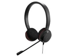 Ausinės JABRA EVOLVE 20 UC Stereo USB su lankeliu ant galvos triukšmo slopinimas USB jungtis su užtildymo mygtuku ir garsumo valdymu ant laido