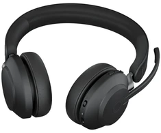 Gn Audio Jabra Evolve2 65 USB-A Juoda UC Stereo, belaidės, biuro/skambučių centrui, 20–20000 Hz, 176,4 g, ausinės