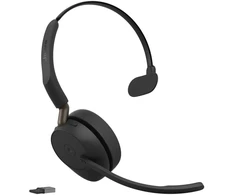 Gn Audio Jabra Evolve3 65 MS - USB-A with Dongle - Mono (Charging Stovas), Belaidės, Office/Call center, 20 - 20000 Hz, 131 g, Ausinės, Juodas