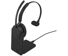 Ausinės Jabra Evolve3 65 UC Mono juodas su Link 390a u. Įkrovimo stotelė