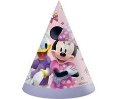 Globos Europe Bv GoDan Minnie ir Daisy Junior popierinės kepurės, 6 vnt.