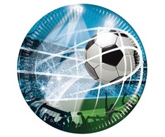 Procos Futbolo gerbėjai 23 cm 8 vnt. popierinių lėkščių